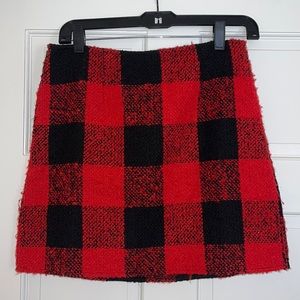 Red Buffalo Plaid Skirt